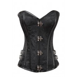 Black SteamPunk Corset