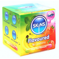 Skins Condoms Flavours Cube 16 Pack