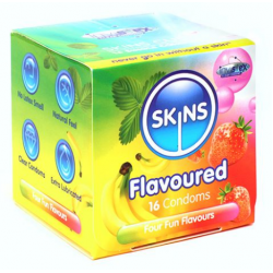 Skins Condoms Flavours Cube 16 Pack