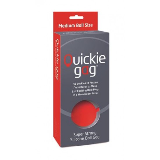 Quickie Gag Medium Ball – Red