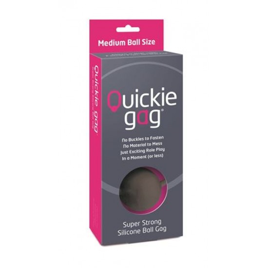 Quickie Gag Medium Ball – Black