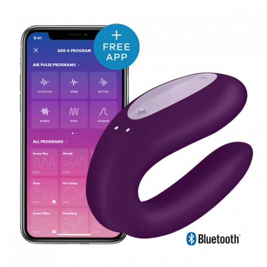 Satisfyer App Enabled Double Joy – Lilac