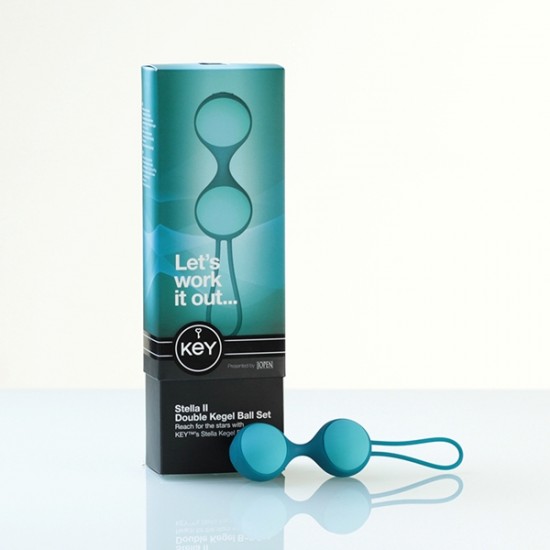 Stella II Double Kegel Ball Set – Bláar