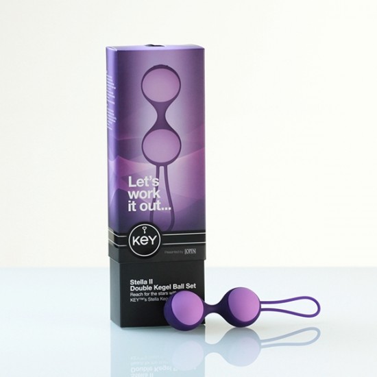 Stella II Double Kegel Ball Set – Fjólubláar