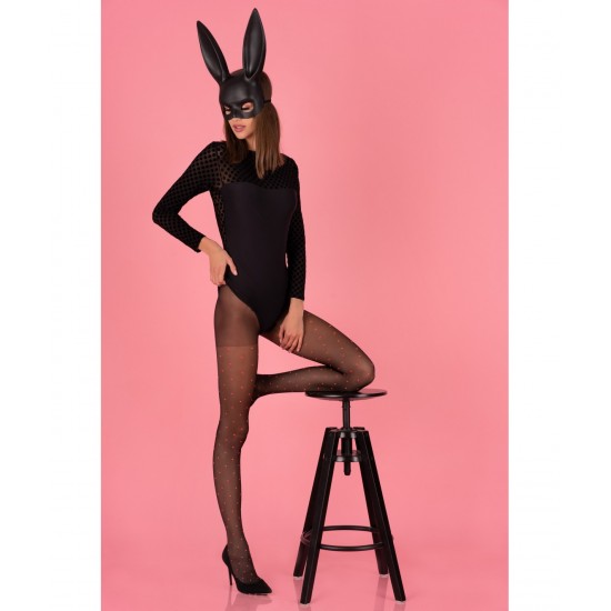 Kanínugríma svart gúmmí