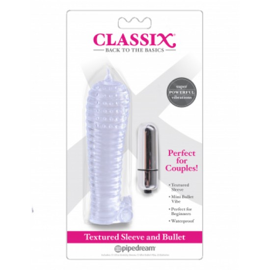 Classix - Textured Sleeve & Bullet, Clear