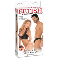 Fetish Fantasy Series For Him or Her Hollow Strap-On - Flesh