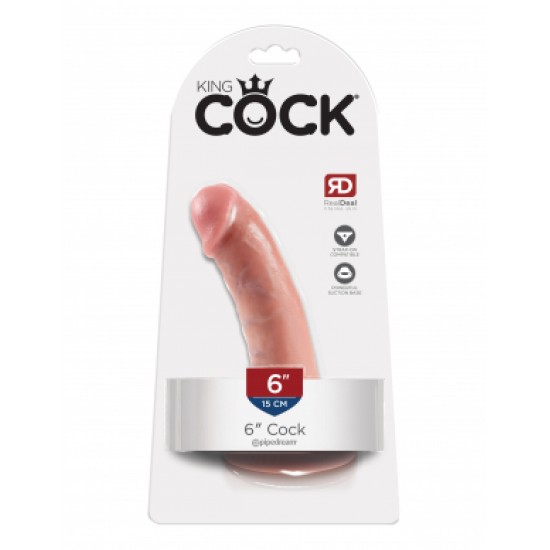 King Cock 6" Cock - Flesh