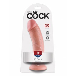 King Cock  8" Cock - Flesh