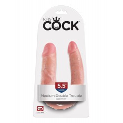 King Cock - U-Shaped Double Trouble Medium Flesh