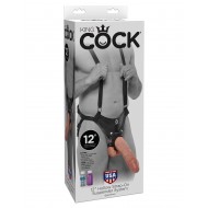 King Cock
12" Hollow Strap-On
Suspender System