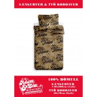 Adam & Eva rúmföt – Leopard mynstur