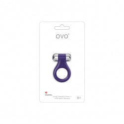 Ovo - B1 Vibrating Ring Lilac Chrome