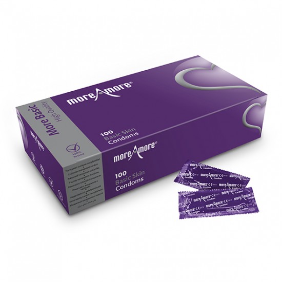 MoreAmore - Condom Basic Skin 100 pcs