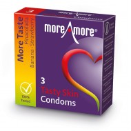 MoreAmore - Condom Tasty Skin 3 pcs