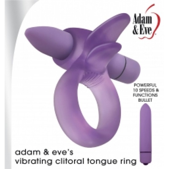 ADAM & EVE'S VIBRATING CLITORAL TONGUE RING