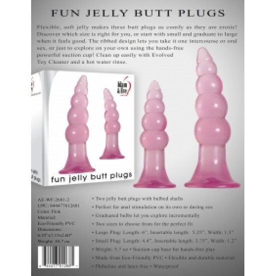 FUN JELLY BUTT PLUGS