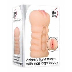 ADAM'S TIGHT STROKER WITH MASSAGE BEADS