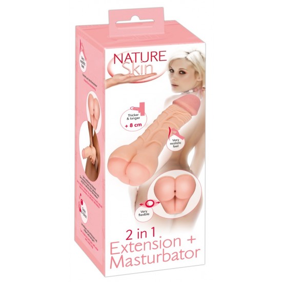 2 in 1 Extension + Masturbator
by Nature Skin