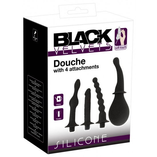 Silicone Douche with 4 Attachments