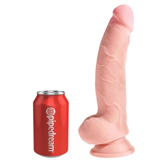 8" Triple Density Cock with Balls+sogskál