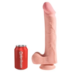 12" Triple Density Cock with Balls+sogskál