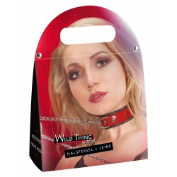Collar plus Leash Red