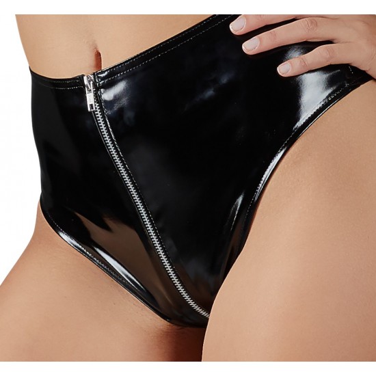 Vinyl haldari og buxur – glans