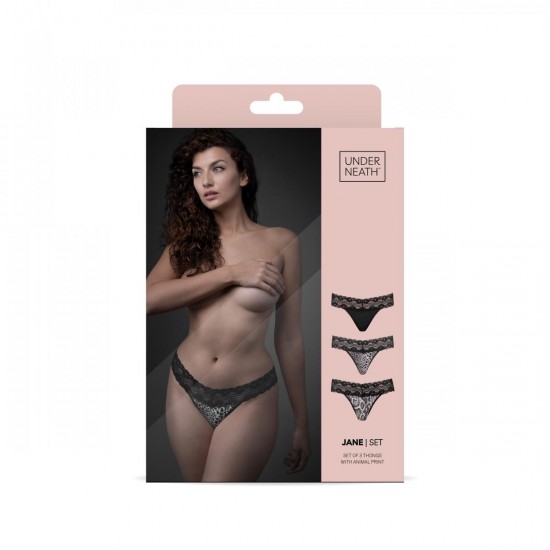 Underneath - Jane Thong Set of 3