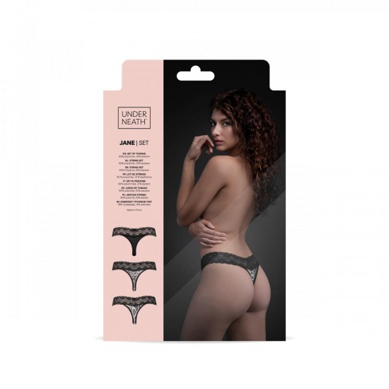 Underneath - Jane Thong Set of 3