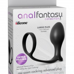 Ass-Gasm Cock Ring Advanced Plug 