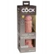 8" Dual Density Silicone Cock