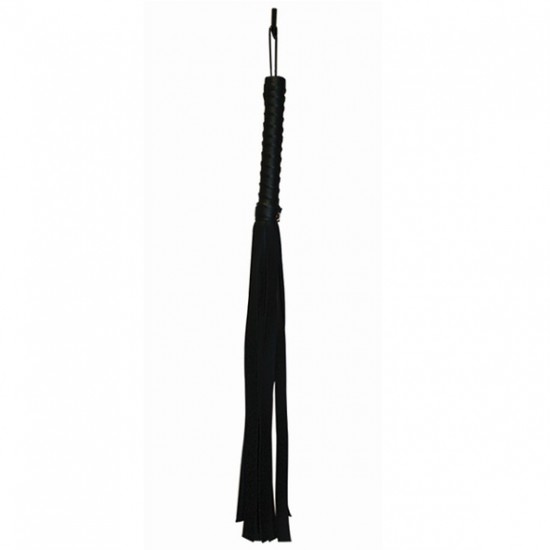 S&M - Black Faux Leather Flogger